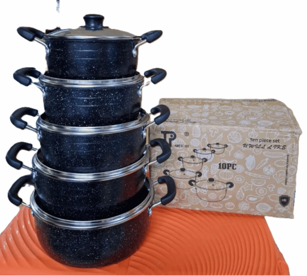 Jamespot 10pcs Non-Stick Cooking Pots