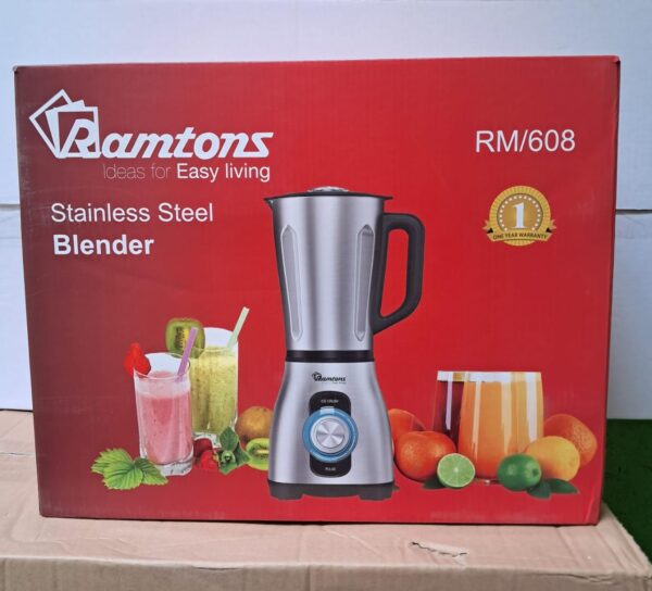 Ramtons RM-608 2-in-1 Stainless-Steel Blenders - Image 2
