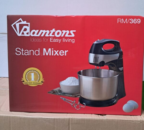 Ramtons RM-369 4.3L Stainless-Steel Stand Mixer - Image 4