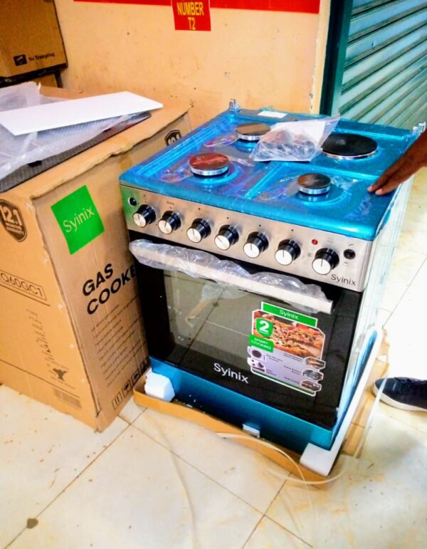 Syinix INOX 60X60 3~Gas+1~Electric Gas cookers - Image 3