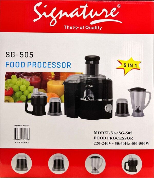 Signature SG-505 5-in-1 Food Processor - Image 2