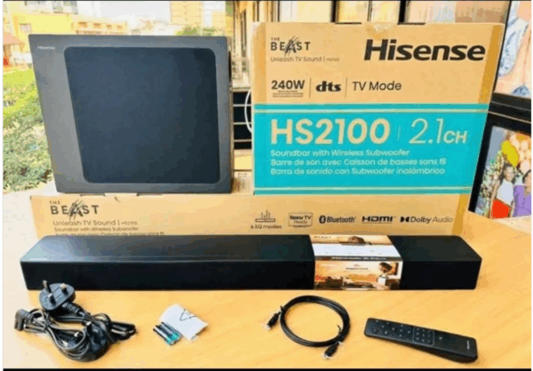 Hisense HS2100 2.1ch Soundbar - Image 2