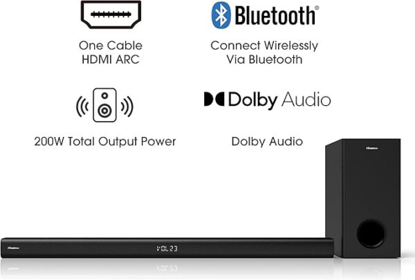 Hisense HS218 2.1ch Soundbar - Image 5