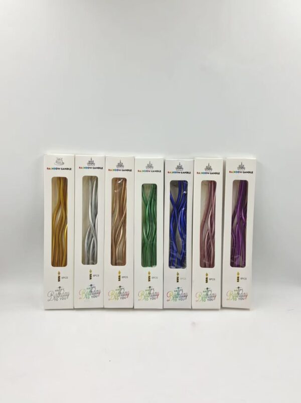 Elegant 6pc Spiral Candle sets - Image 3