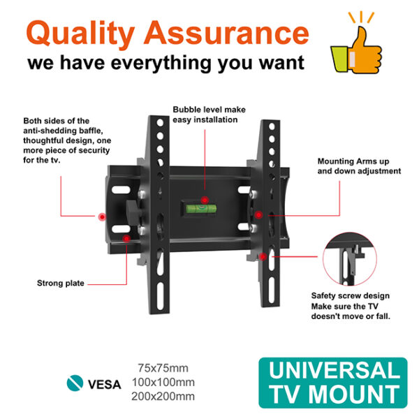 SH-44T Tilting TV Mount Brackets - Image 3
