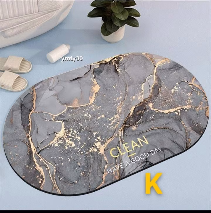 3D-Rubber Oval Bathroom Door Mats - Image 6