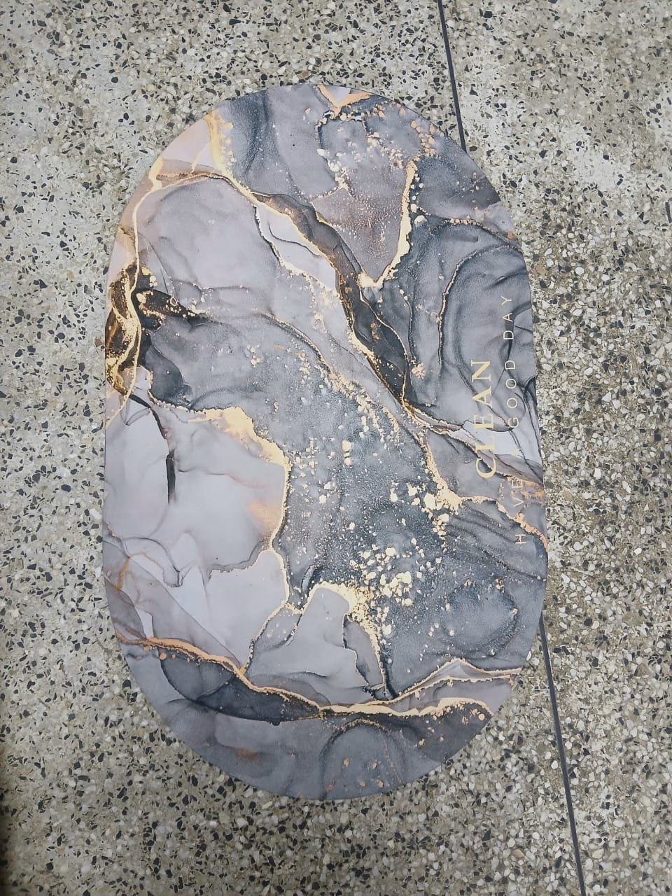 3D-Rubber Oval Bathroom Door Mats - Image 9