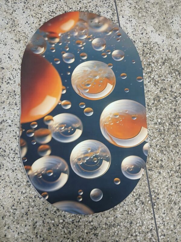 3D-Rubber Oval Bathroom Door Mats - Image 3
