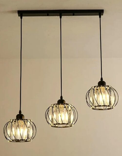 Glolit GPDL 3-in-1 Black & Gold Chandeliers - Black with Gold