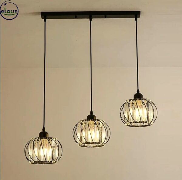 Glolit GPDL 3-in-1 Black & Gold Chandeliers - Image 2