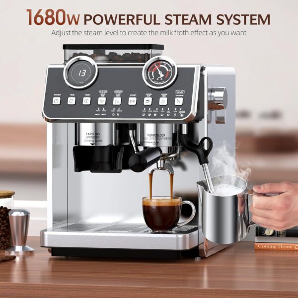 Cafelffe MK608 All-in-one Espresso Machine with Grinder - Image 6