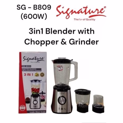 Signature SG-B809 3-in1 Blender with Chopper & Grinder