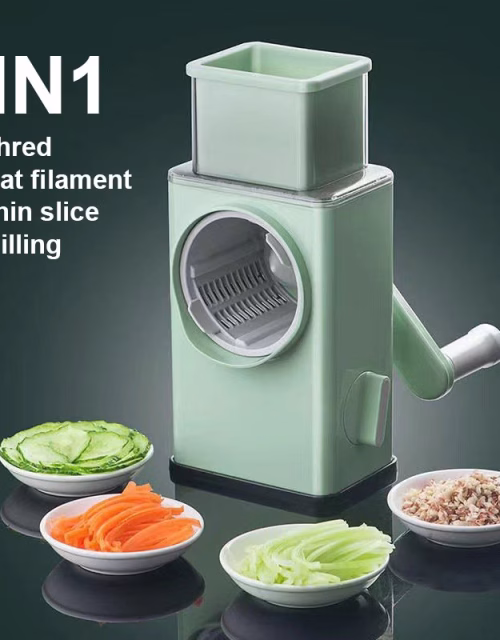 Stormy 4-in-1 Multifunctional Hand Rotary Vegetable Cutter