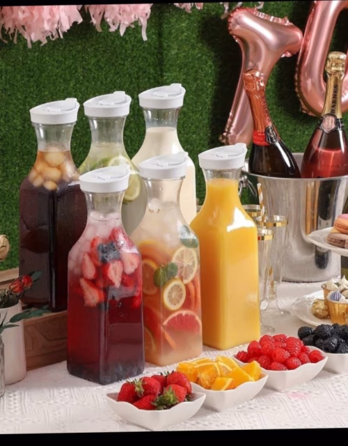 Carafe Acrylic 1L Pitcher Jars