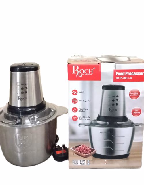 ROCH RFP-7031-D Stainless-Steel 3L Food Chopper