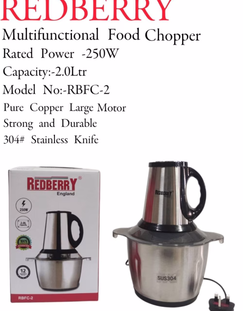 Redberry Multifunctional Stainless-Steel Food Chopper
