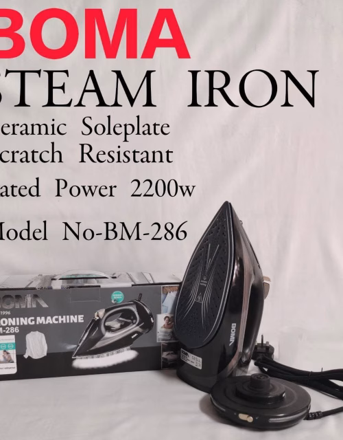 BOMA Ceramic Soleplate Steam Irons