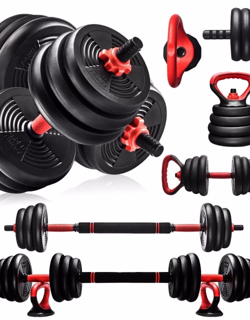 Adjustable 6-in-1 Kettle, Dumb & Barbell Sets