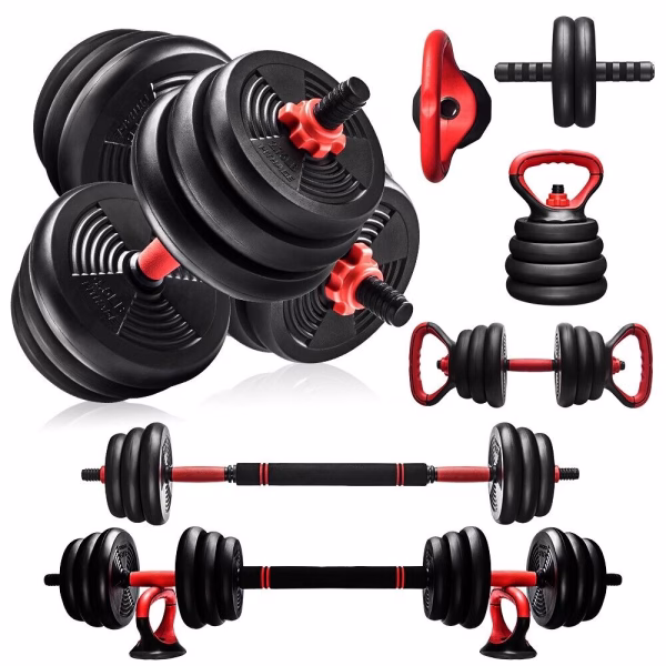 Adjustable 6-in-1 Kettle, Dumb & Barbell Sets