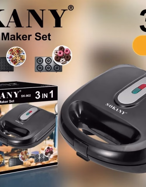 Sokany SK-902 3-in-1 Sandwich Maker