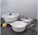 Ceramic 3Pcs Casserole Soup & Serving pots