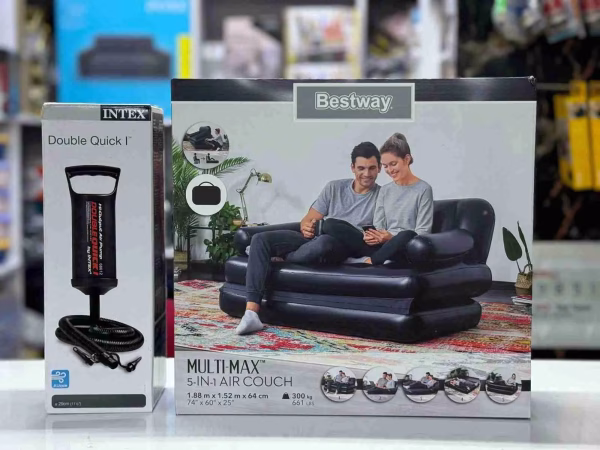 Intex 5-IN-1 Inflatable Sofa Bed with Manual Pump - Image 2