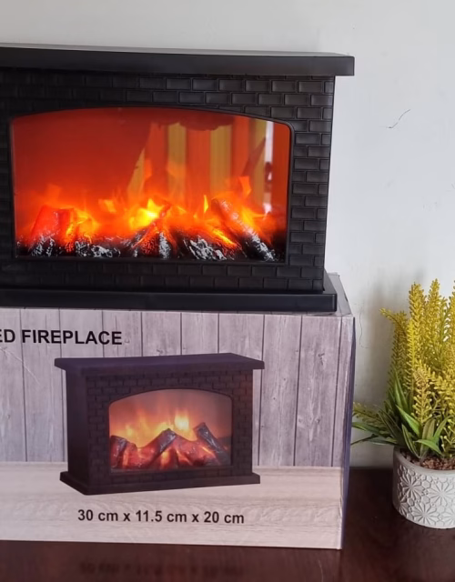 LED Fireplace Design Lantern