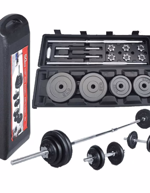 York 50Kg Barbell & Dumbbell Set