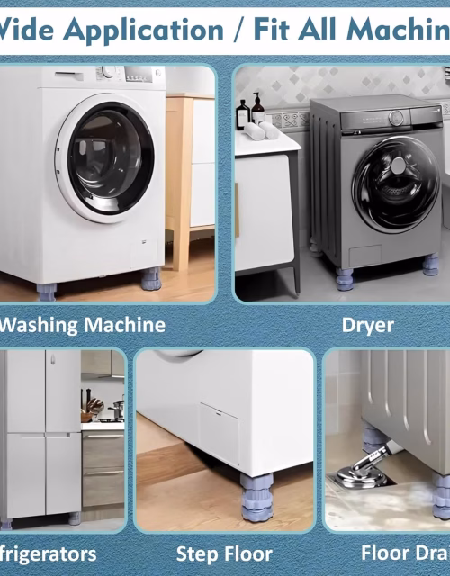 4Pcs Heavy-Duty Anti-Vibration Pads