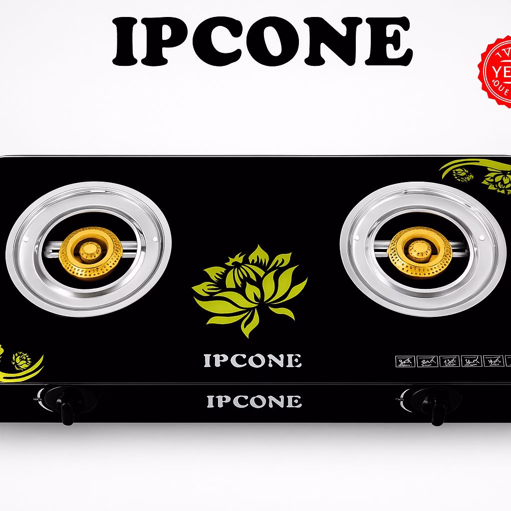 Ipcone Glass Tabletop 2 Burner Gas Cookers