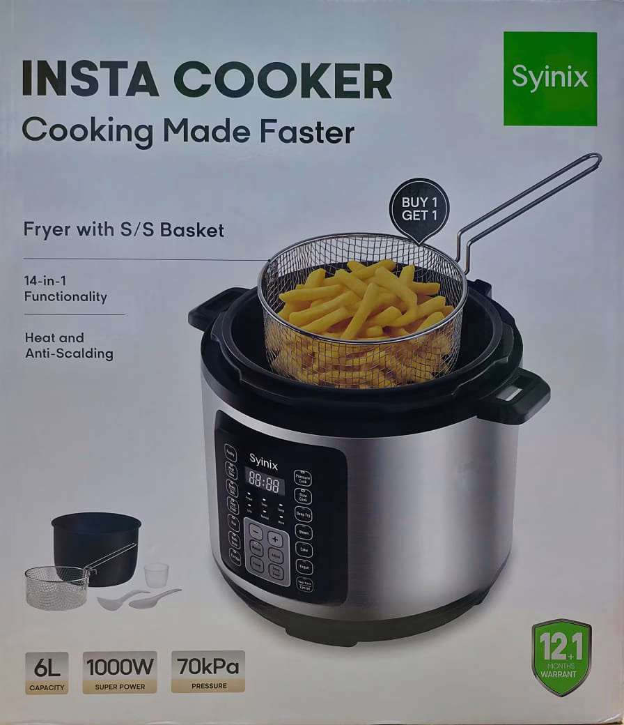 Syinix 6L Electric Pressure Cooker