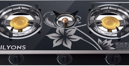 Ailyons GS014-6 3~Burner Tabletop Gas Cooker