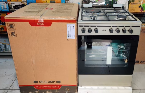 VON VCF653141NSY 60x60 3~Gas+1~Electric Gas Cookers - Image 2