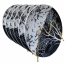 HKN 6 Pcs Tree Design Dinner Plate Set