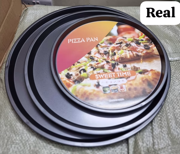 3Psc Non-Stick Pizza Baking Pans - Image 2