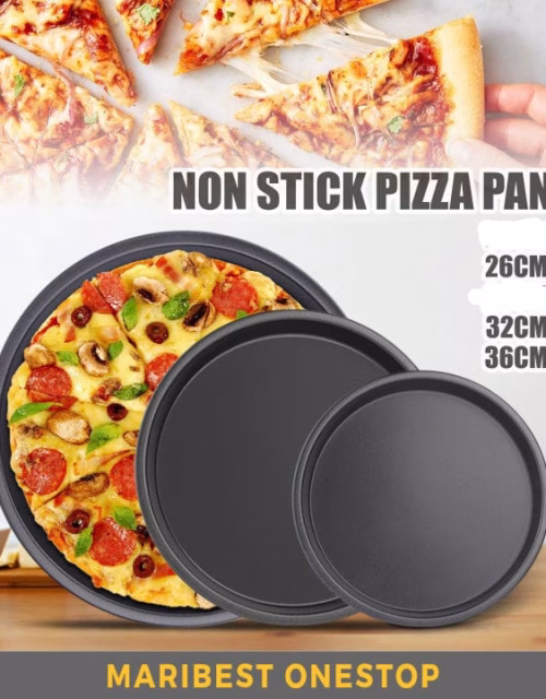 3Psc Non-Stick Pizza Baking Pans