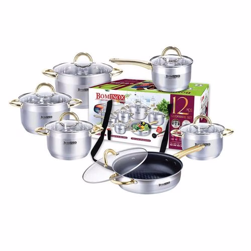 Bominox 12pcs Stainless Steel Cookware Set