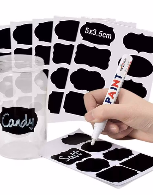 80psc Jar Stickers/labels