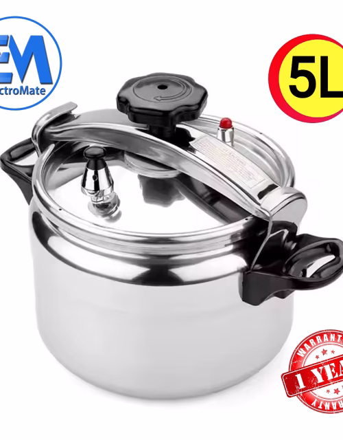 Electromate Aluminum Two Handle Pressure Cooker