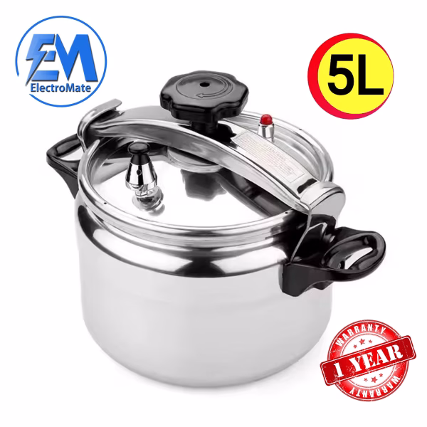 Electromate Aluminum Two Handle Pressure Cooker