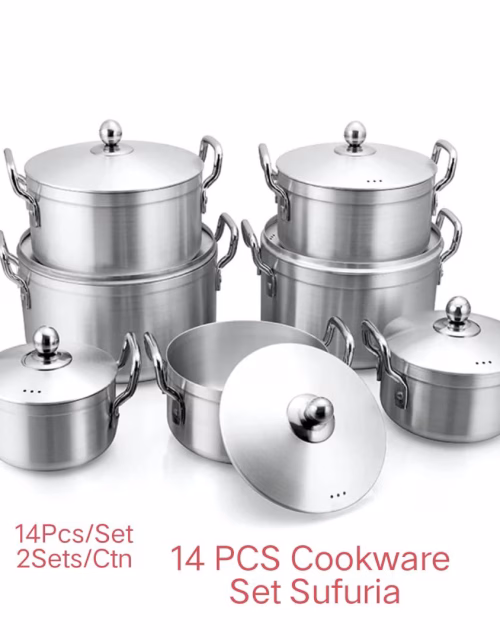 Greatstar 14pcs Stainless Steel Cookware Set