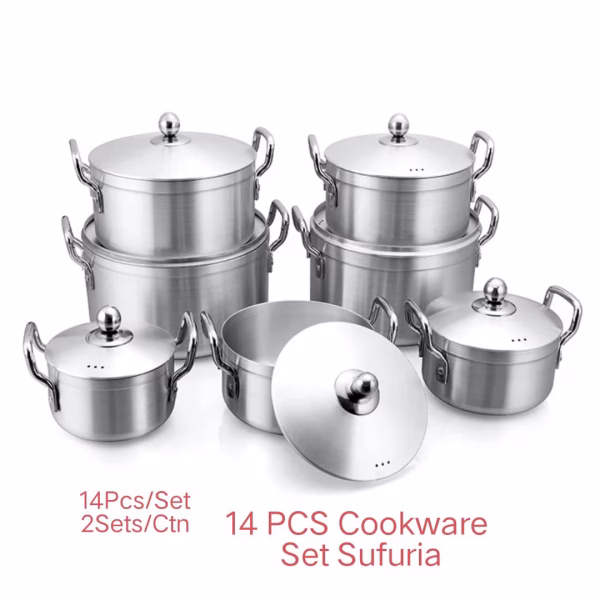 Greatstar 14pcs Stainless Steel Cookware Set
