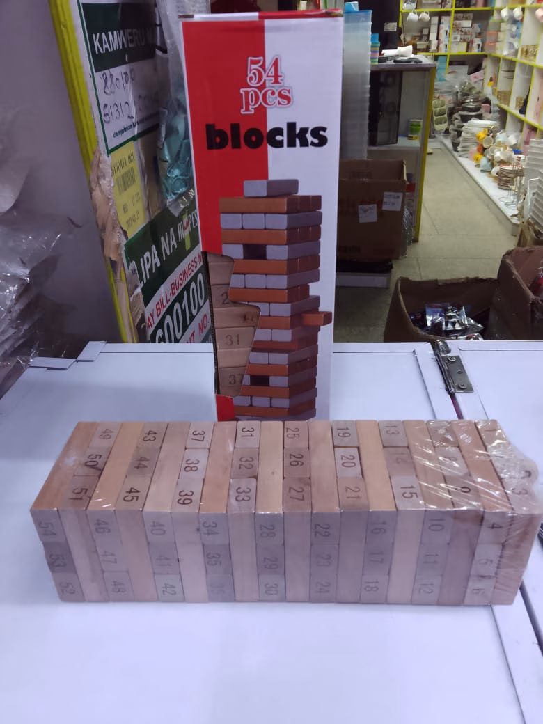Wooden 54psc Jenga Blocks - Image 2