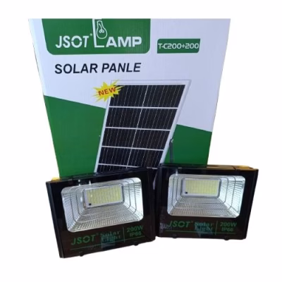 JSOT 2-IN-1 Solar Floodlight with Solar Panel