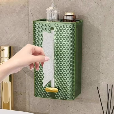 Acrylic Self-Adhesive Bathroom Paper Towel Holder