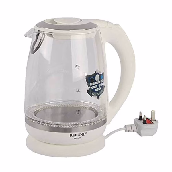 Rebune RE-1-076 1.7L Glass Electric Kettle - Image 2