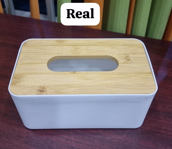 Serviette Holder With Bamboo Lid - Image 3
