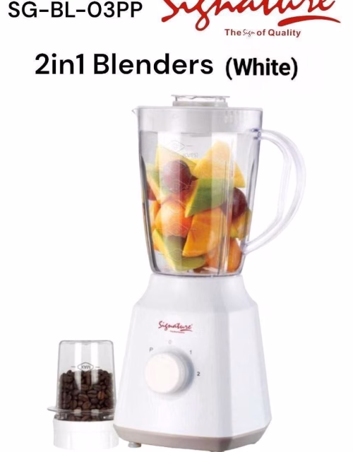 Signature SG-BL-03PP 2-in-1 Blender with Grinder