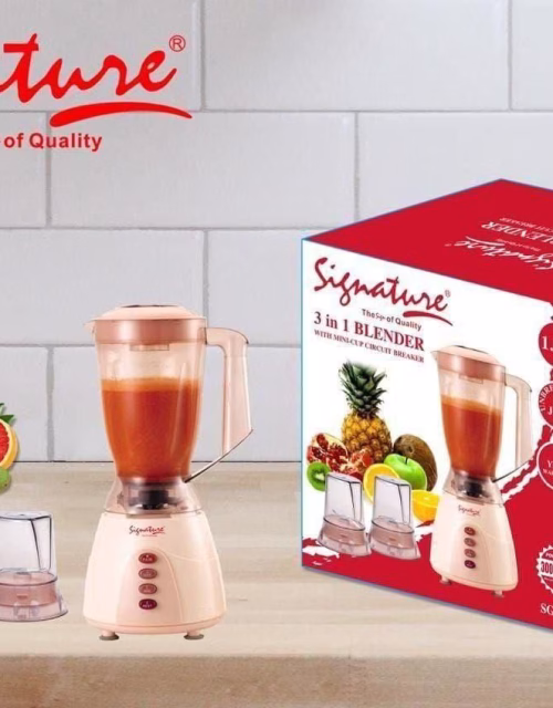 Signature SG-201 3-in-1 Blender with Chopper & Grinder