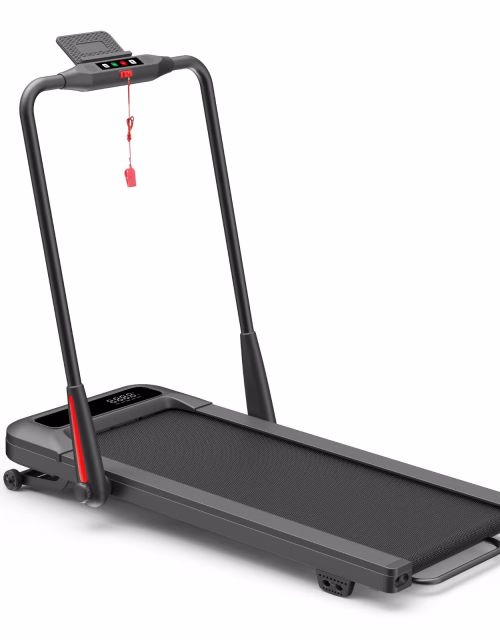 Foldable Remote Controlled Slim Pad Treadmill